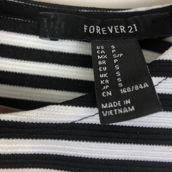 Forever 21 Black and White Striped Dress - Picture 4 of 4